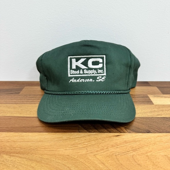 Vintage Rope Green Business Sennit Paddy SnapBack Ball Cap Hat Anderson SC OS - Picture 1 of 8